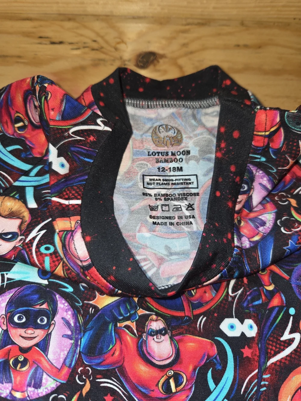12/18 Bamboo The Incredibles Short-sleeve & Pants Set